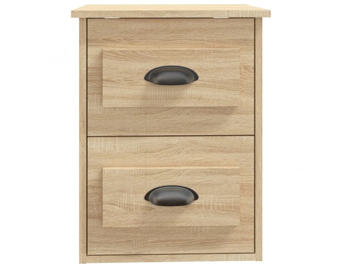 Sonata H Нощни шкафчета за стенен монтаж 2 бр сонома дъб 41,5x36x53 см