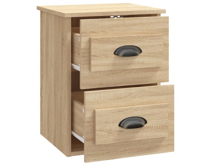 Sonata H Нощни шкафчета за стенен монтаж 2 бр сонома дъб 41,5x36x53 см