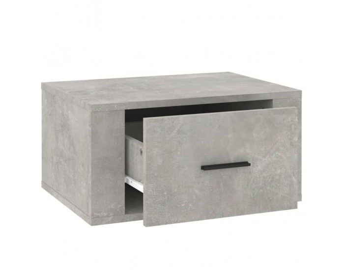 Sonata H Нощни шкафчета за стенен монтаж 2 бр бетонно сиви 50x36x25 см