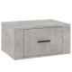 Sonata H Нощни шкафчета за стенен монтаж 2 бр бетонно сиви 50x36x25 см