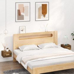 Sonata H Нощни шкафчета за стенен монтаж, 2 бр, опушен дъб, 35x35x20 см - Noptiere