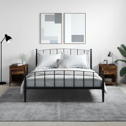 Sonata H Нощни шкафчета 2 бр опушен дъб 40x42x50 см инженерно дърво - Noptiere
