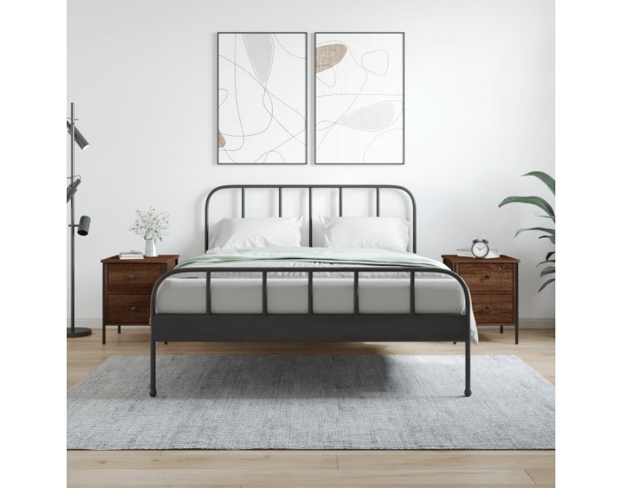 Sonata H Нощни шкафчета 2 бр кафяв дъб 40x42x50 см инженерно дърво