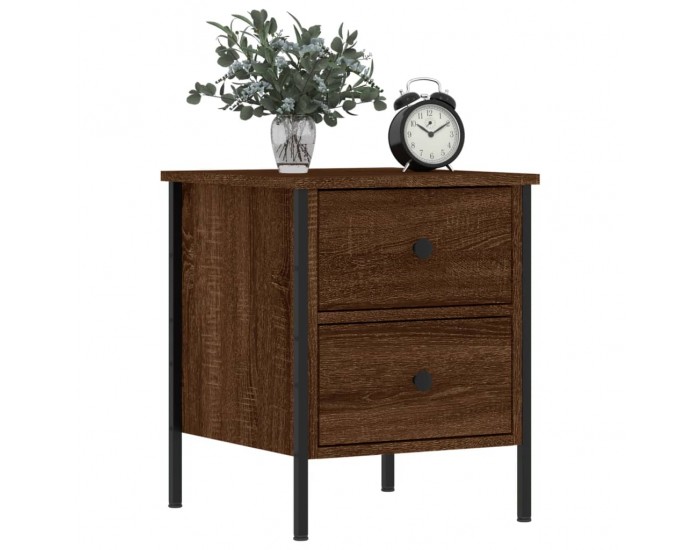 Sonata H Нощни шкафчета 2 бр кафяв дъб 40x42x50 см инженерно дърво