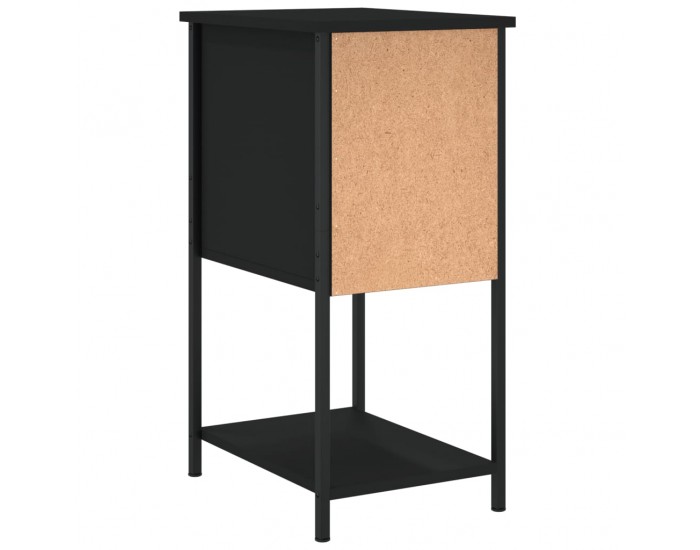 Sonata Noptiere, 2 buc., negru, 32x42x70 cm, lemn compozit