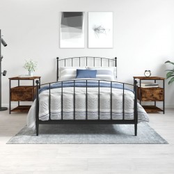 Sonata H Нощни шкафчета 2 бр опушен дъб 40x42x56 см инженерно дърво - Noptiere