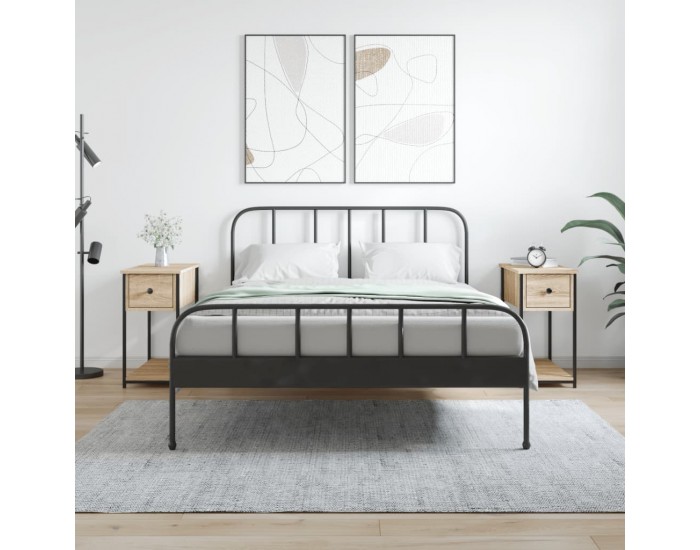 Sonata H Нощни шкафчета 2 бр дъб сонома 30x60x60 см инженерно дърво
