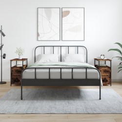 Sonata H Нощни шкафчета 2 бр опушен дъб 30x60x60 см инженерно дърво - Noptiere