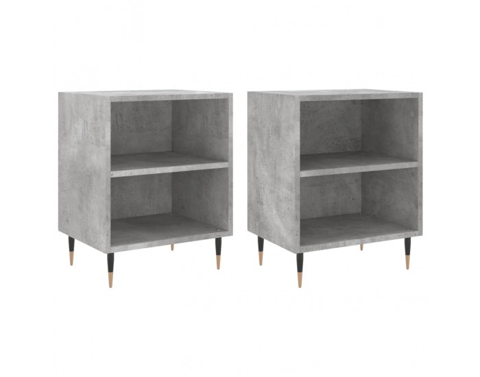Sonata H Нощни шкафчета 2 бр бетонно сиво 40x30x50 см инженерно дърво