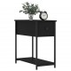 Sonata Noptiere, 2 buc., negru, 30x60x60 cm, lemn prelucrat