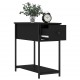 Sonata Noptiere, 2 buc., negru, 30x60x60 cm, lemn prelucrat