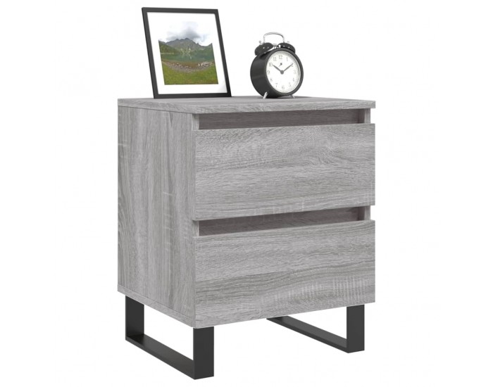 Sonata H Нощни шкафчета 2 бр сив сонома 40x35x50 см инженерно дърво