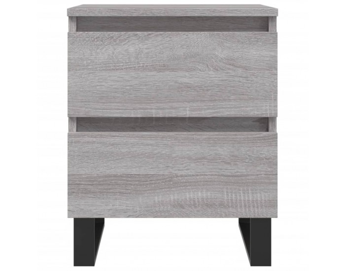 Sonata H Нощни шкафчета 2 бр сив сонома 40x35x50 см инженерно дърво