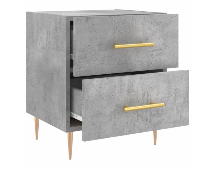 Sonata H Нощни шкафчета 2 бр бетонно сиво 40x35x47,5 см инженерно дърво