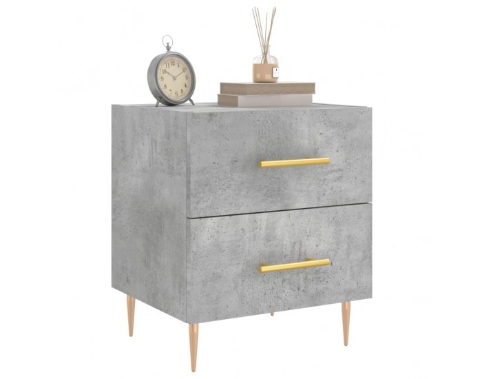 Sonata H Нощни шкафчета 2 бр бетонно сиво 40x35x47,5 см инженерно дърво