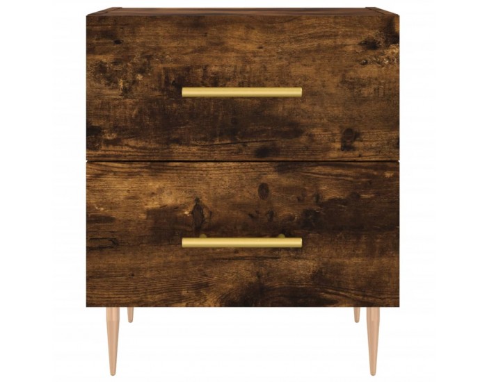 Sonata H Нощни шкафчета 2 бр опушен дъб 40x35x47,5 см инженерно дърво