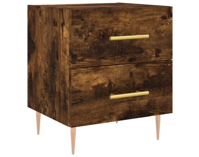 Sonata H Нощни шкафчета 2 бр опушен дъб 40x35x47,5 см инженерно дърво