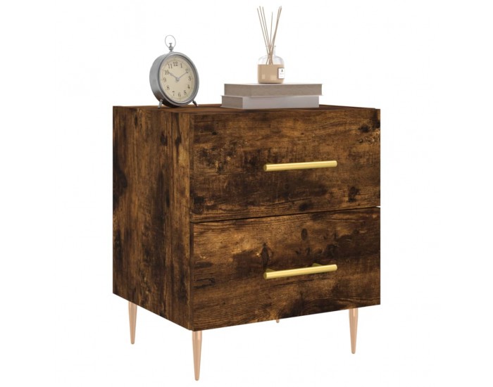 Sonata H Нощни шкафчета 2 бр опушен дъб 40x35x47,5 см инженерно дърво