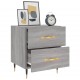 Sonata H Нощно шкафче, сив сонома, 40x35x47,5 см, инженерно дърво