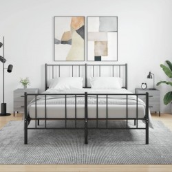 Sonata H Нощни шкафчета 2 бр сив сонома 40x35x47,5 см инженерно дърво - Noptiere