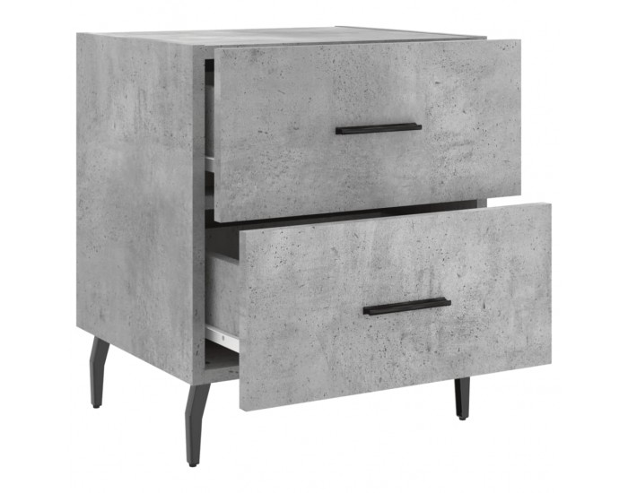 Sonata H Нощни шкафчета 2 бр бетонно сиво 40x35x47,5 см инженерно дърво