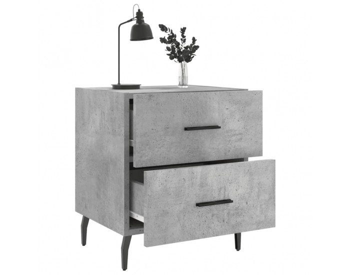 Sonata H Нощни шкафчета 2 бр бетонно сиво 40x35x47,5 см инженерно дърво