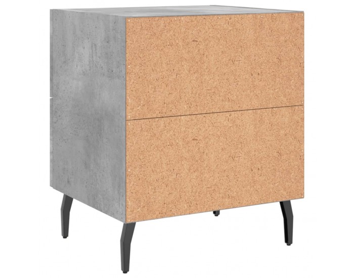 Sonata H Нощни шкафчета 2 бр бетонно сиво 40x35x47,5 см инженерно дърво