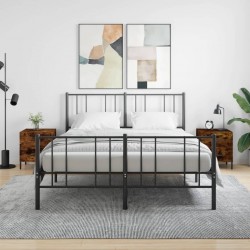 Sonata H Нощни шкафчета 2 бр опушен дъб 40x35x47,5 см инженерно дърво - Noptiere