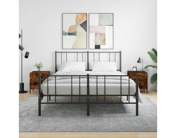 Sonata H Нощни шкафчета 2 бр опушен дъб 40x35x47,5 см инженерно дърво