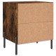 Sonata H Нощни шкафчета 2 бр опушен дъб 40x35x47,5 см инженерно дърво