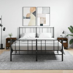Sonata H Нощни шкафчета 2 бр кафяв дъб 40x35x47,5 см инженерно дърво - Noptiere