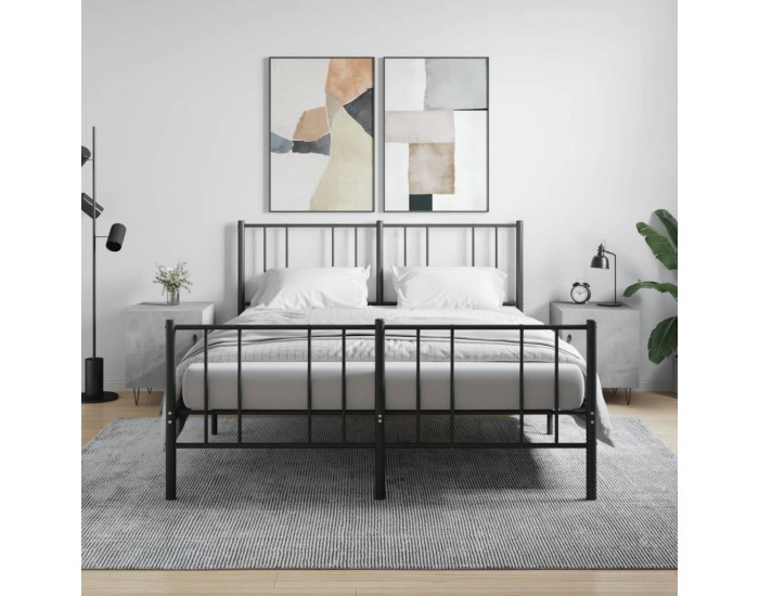 Sonata H Нощни шкафчета 2 бр бетонно сиво 40x40x50 см инженерно дърво