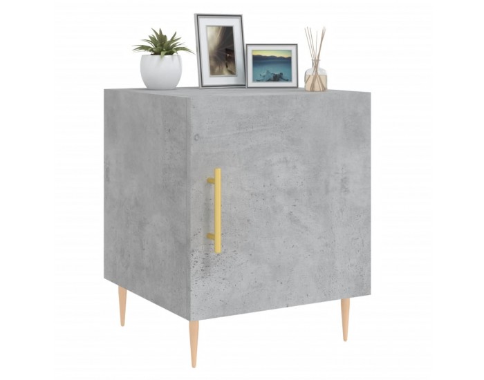 Sonata H Нощни шкафчета 2 бр бетонно сиво 40x40x50 см инженерно дърво