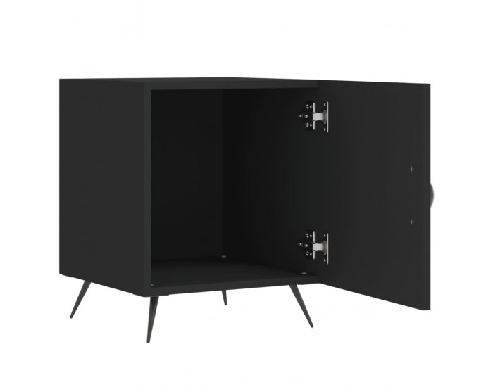 Sonata H Нощни шкафчета 2 бр черни 40x40x50 см инженерно дърво