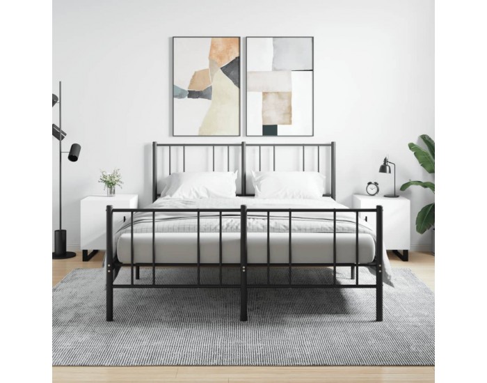 Sonata H Нощни шкафчета 2 бр бели 40x40x50 см инженерно дърво