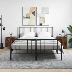 Sonata H Нощни шкафчета 2 бр опушен дъб 40x40x50 см инженерно дърво - Noptiere