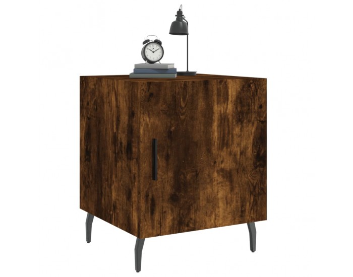 Sonata H Нощни шкафчета 2 бр опушен дъб 40x40x50 см инженерно дърво