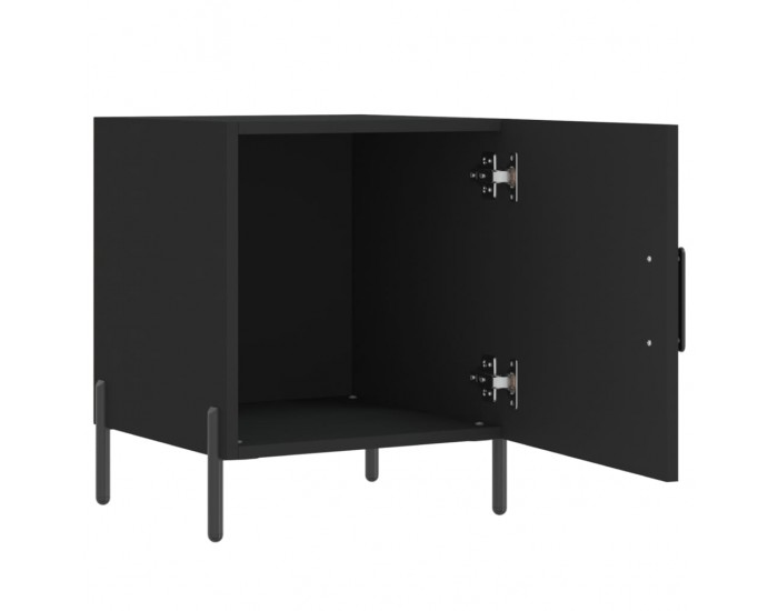 Sonata H Нощни шкафчета 2 бр черни 40x40x50 см инженерно дърво