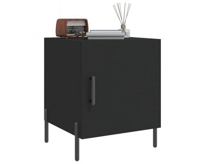 Sonata H Нощни шкафчета 2 бр черни 40x40x50 см инженерно дърво