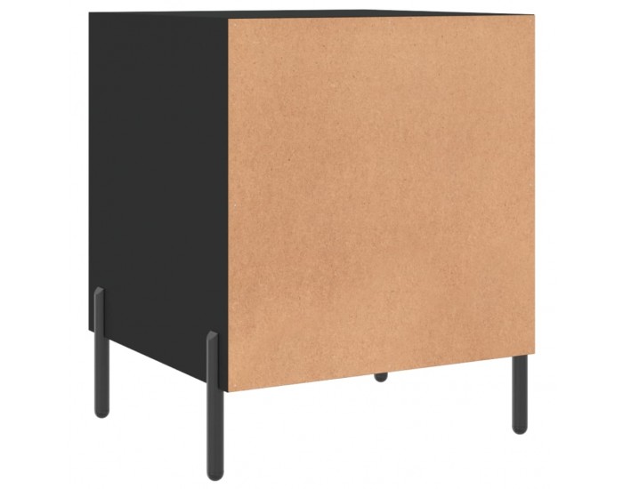 Sonata H Нощни шкафчета 2 бр черни 40x40x50 см инженерно дърво