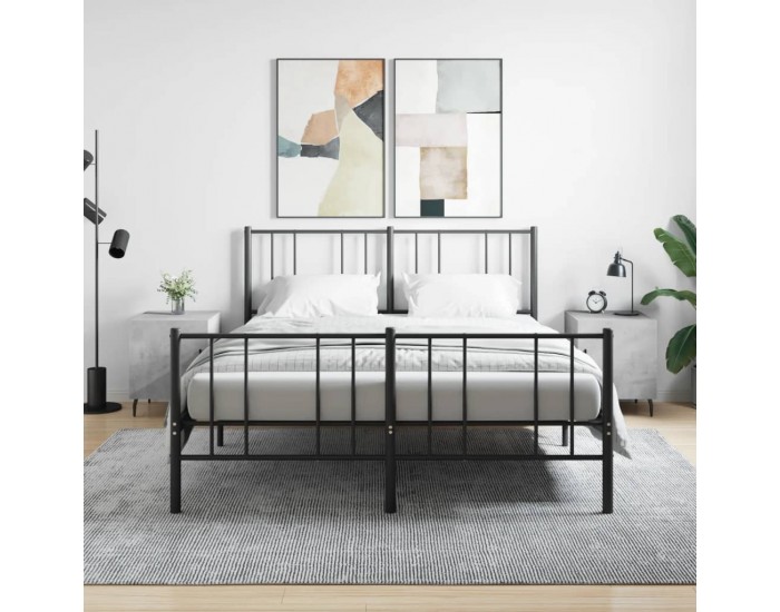 Sonata H Нощни шкафчета 2 бр бетонно сиво 40x40x50 см инженерно дърво