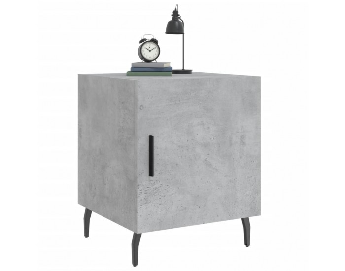 Sonata H Нощни шкафчета 2 бр бетонно сиво 40x40x50 см инженерно дърво