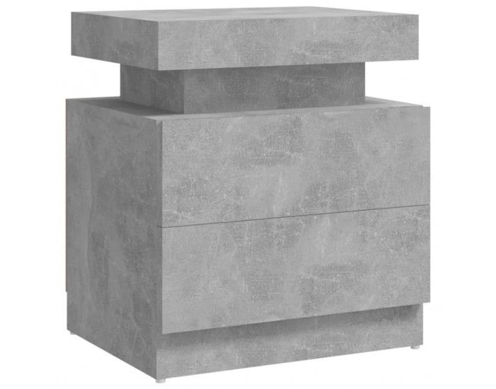Sonata Noptieră, gri beton, 45x35x52 cm, lemn prelucrat