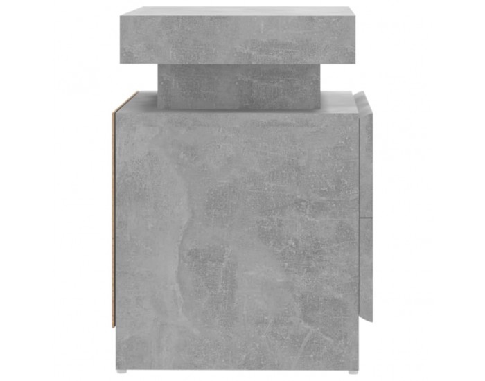 Sonata Noptieră, gri beton, 45x35x52 cm, lemn prelucrat