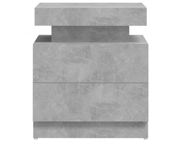 Sonata Noptieră, gri beton, 45x35x52 cm, lemn prelucrat
