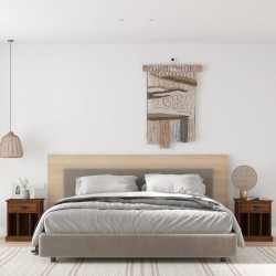 Sonata H Нощни шкафчета, 2 бр, кафяв дъб, 43x36x50 см - Noptiere
