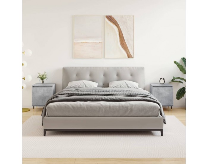 Sonata H Нощни шкафчета 2 бр бетонно сиво 40x30x50 см инженерно дърво
