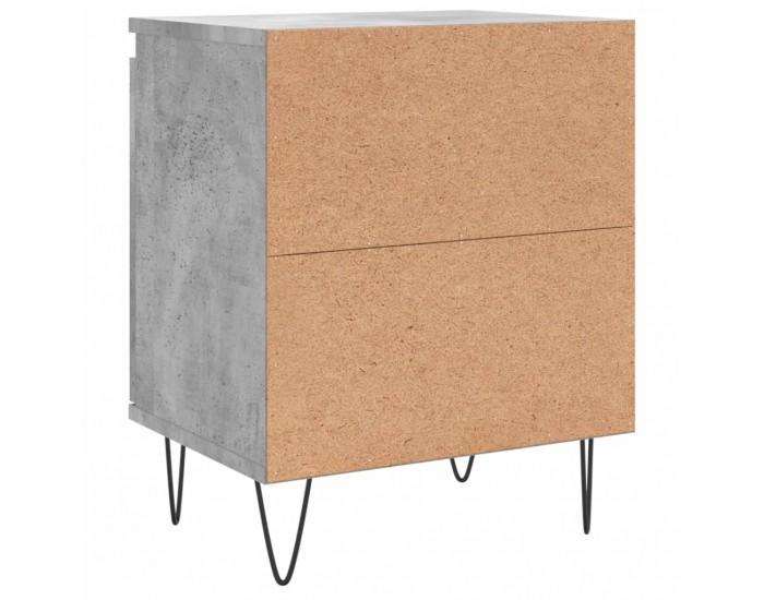 Sonata H Нощни шкафчета 2 бр бетонно сиво 40x30x50 см инженерно дърво