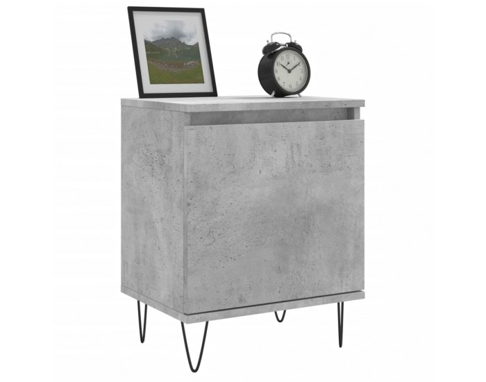 Sonata H Нощни шкафчета 2 бр бетонно сиво 40x30x50 см инженерно дърво