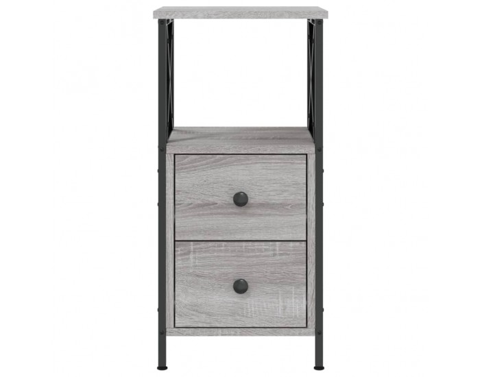 Sonata H Нощни шкафчета 2 бр сив сонома 34x35,5x70 см инженерно дърво